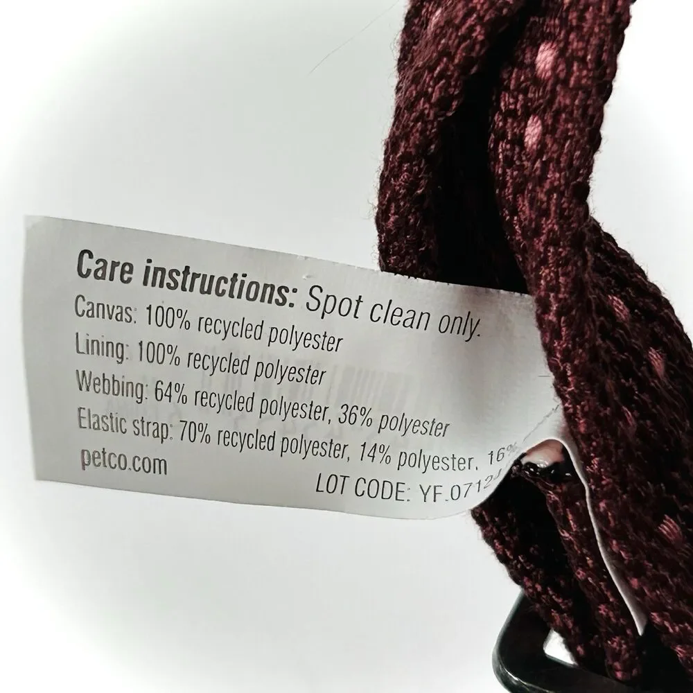 NWT Reddy Dog Harness, Size Large, Burgundy/Brown, Leather Traffic Handle